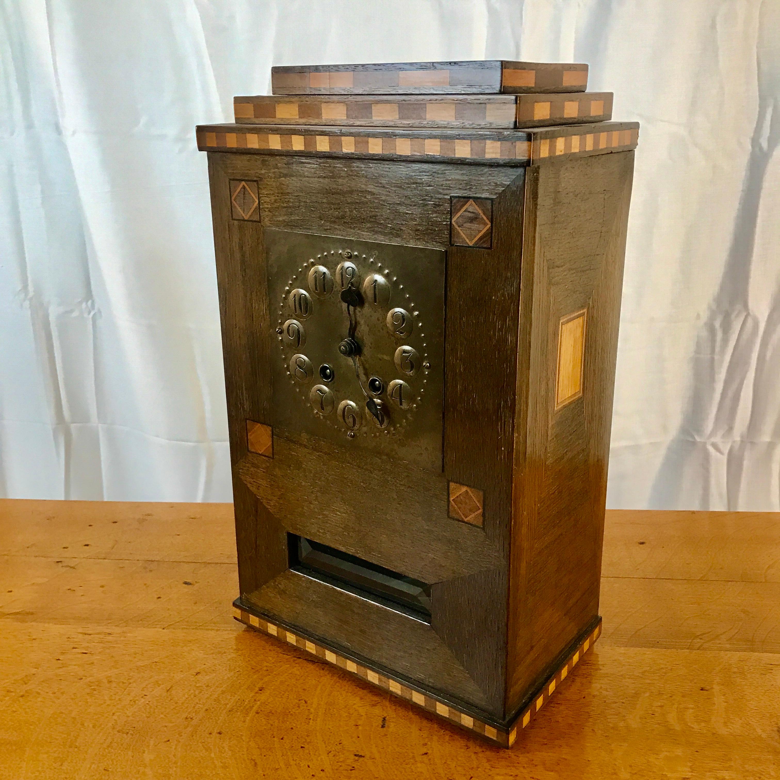 Horloge de manteau A&C ancienne  STICKLEY ERA w6091  VENTE   VENTE    VENTE en vente 8