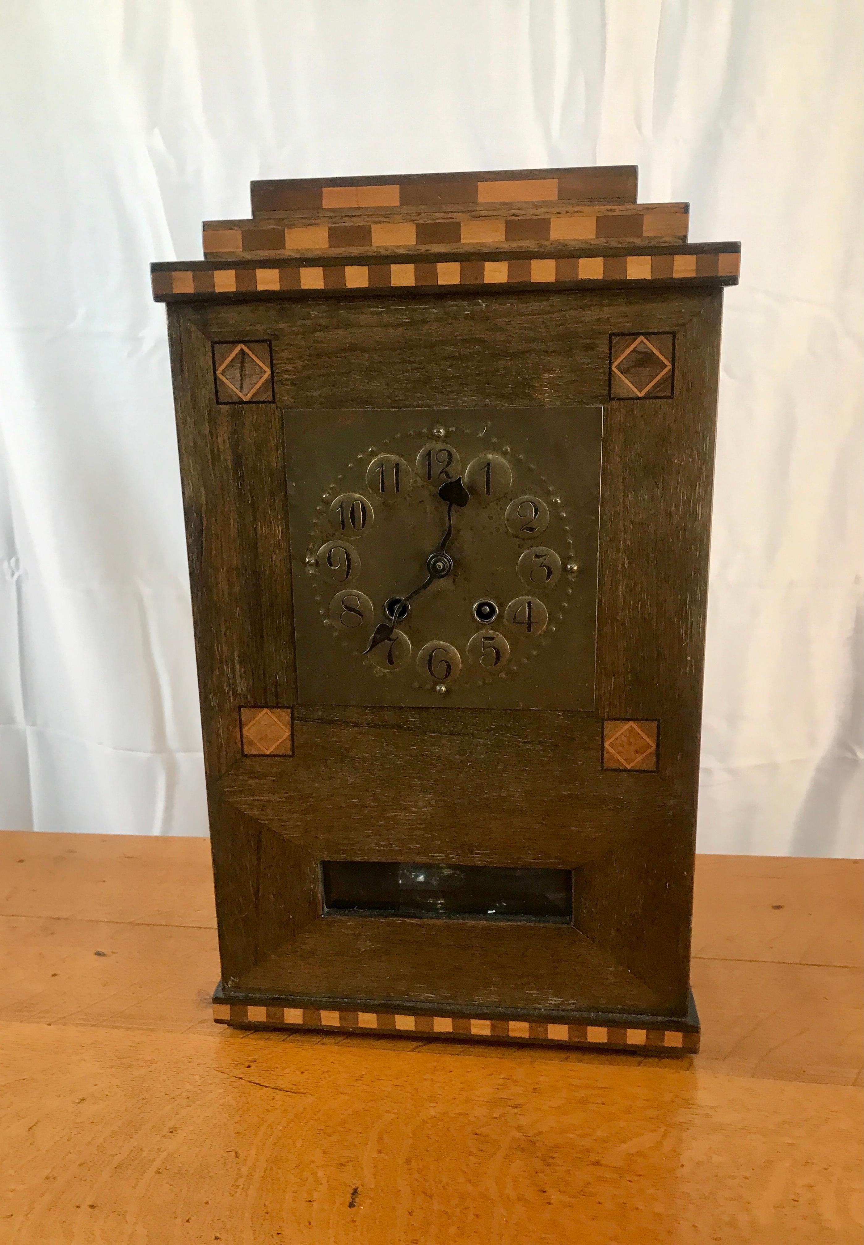 Bronze Horloge de manteau A&C ancienne  STICKLEY ERA w6091  VENTE   VENTE    VENTE en vente