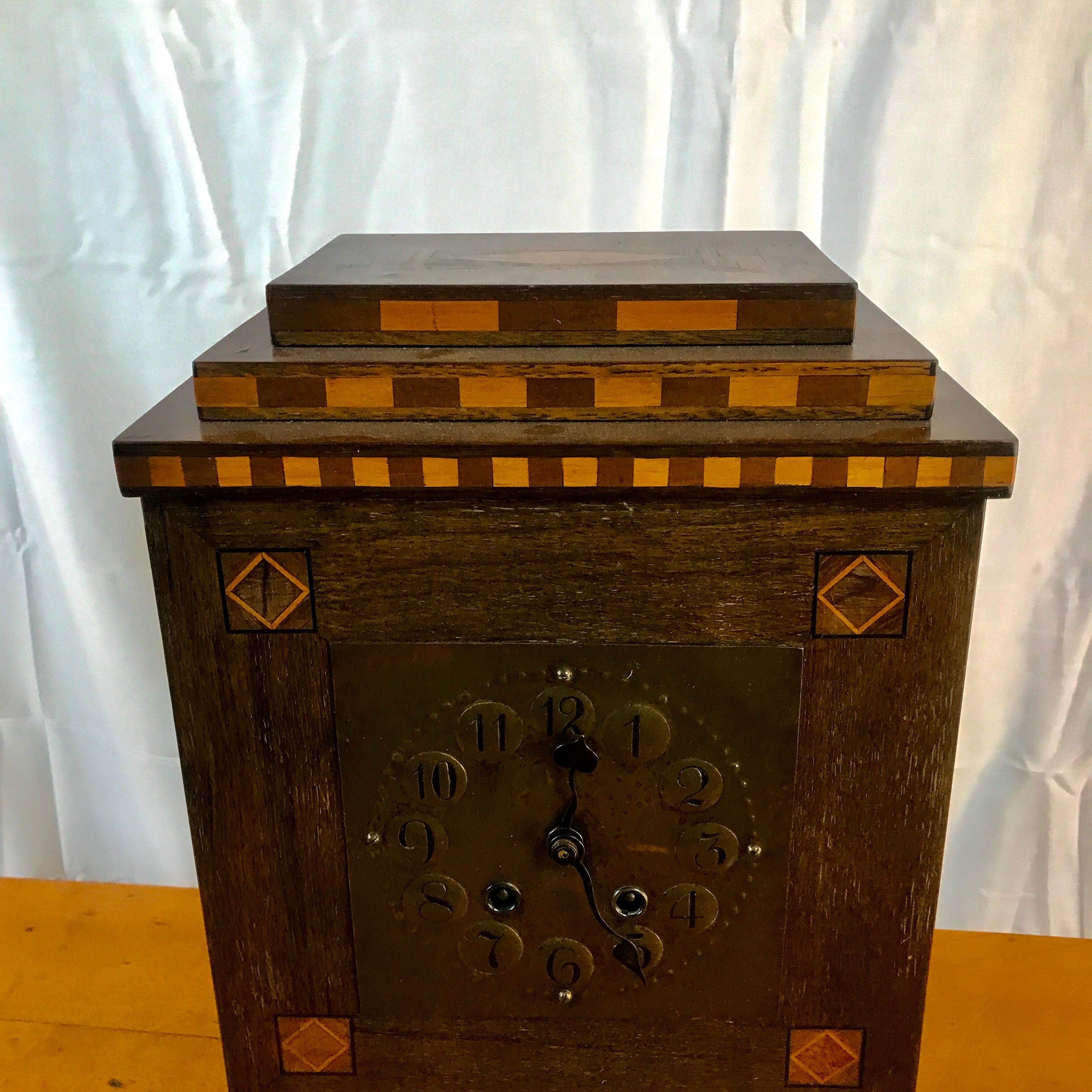 Horloge de manteau A&C ancienne  STICKLEY ERA w6091  VENTE   VENTE    VENTE en vente 2