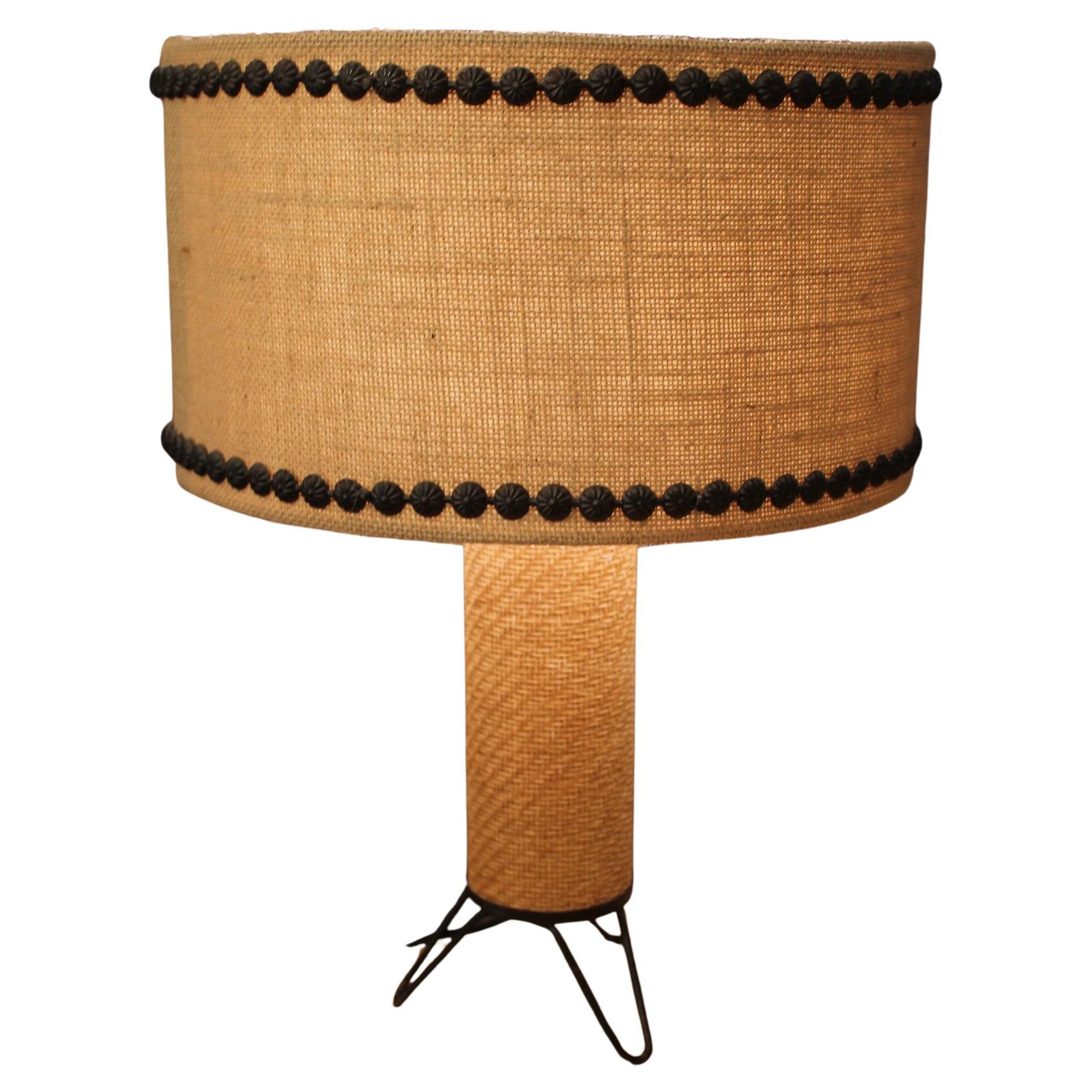Lampe à rabat Arts & Crafts MCM Tripod 1950s Epic Danish Modern Mid Century en vente
