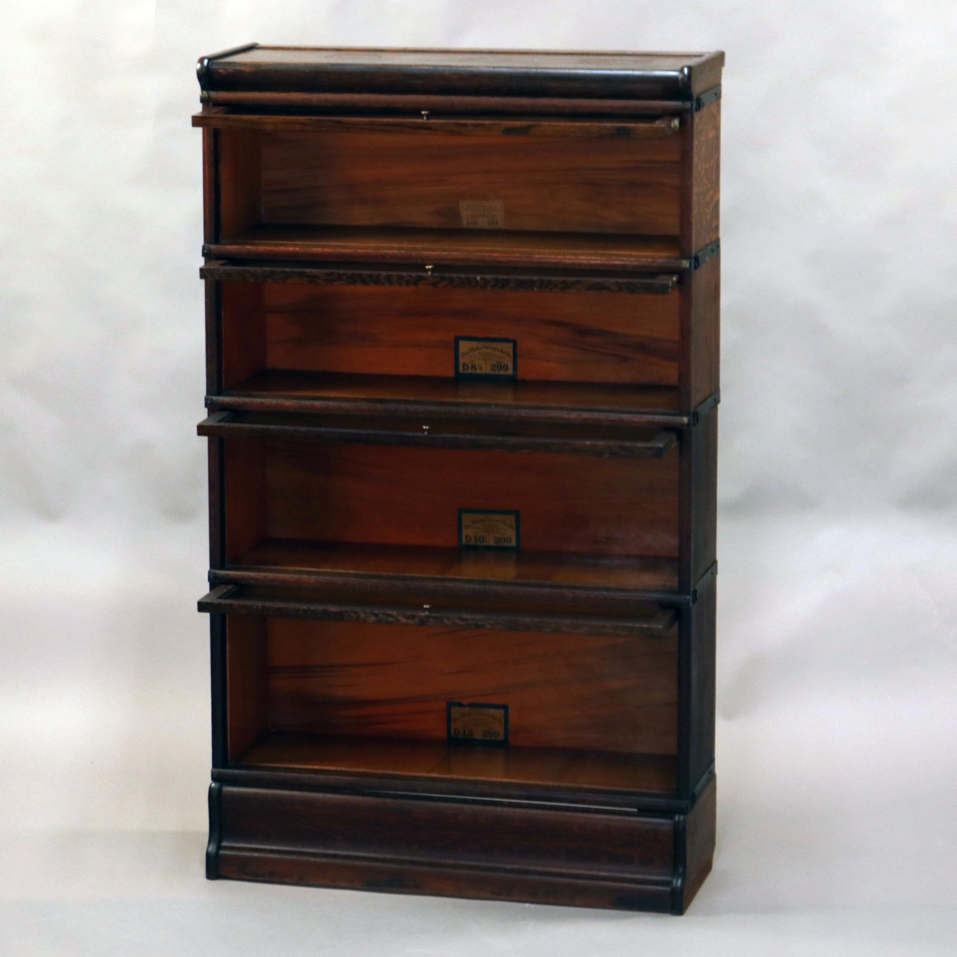 Arts and Crafts Arts & Crafts Mission Oak Barrister Bookcase by Globe-Wernicke, circa 1920