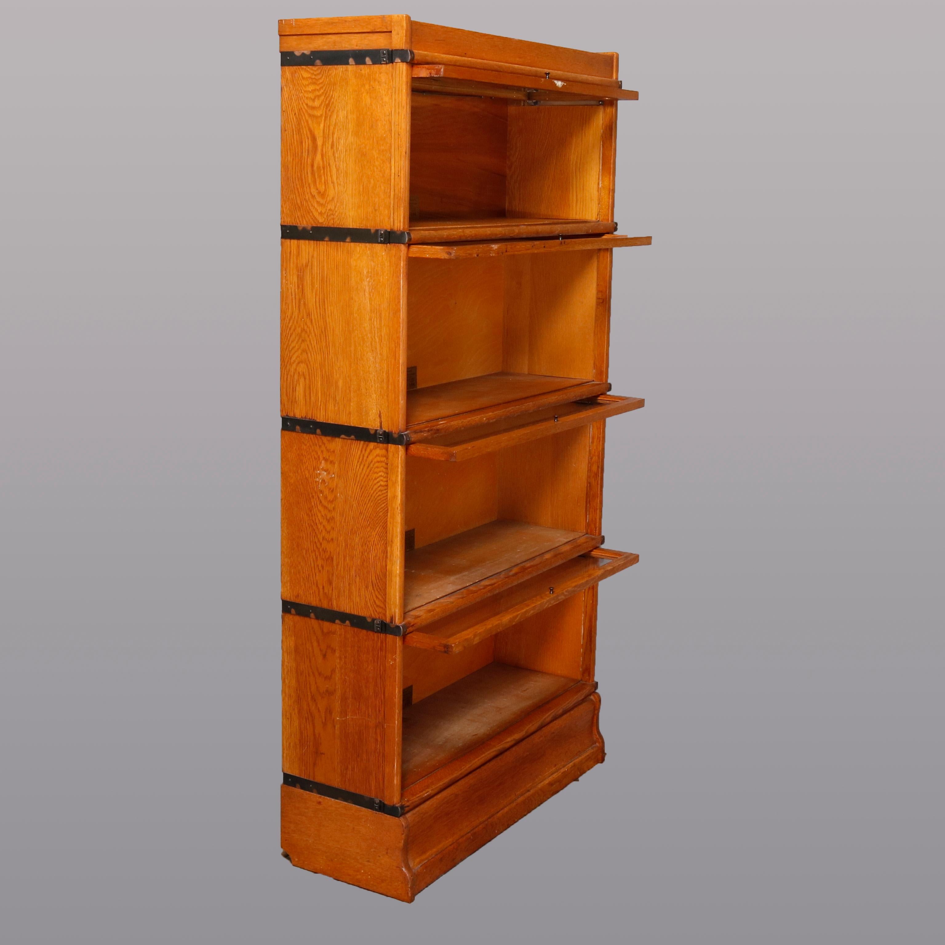 mission oak bookcase