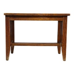 Arts & Crafts Mission Oak Slat Bench C1920