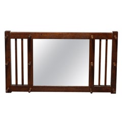 Arts & Crafts Mission Eiche Stickley Brothers Hutablage & Wandspiegel:: ca. 1910