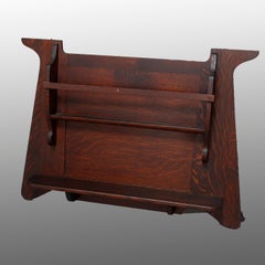 Arts & Crafts Mission Oak Stickley Brothers Plate Rail Catalogue #86, circa 1910