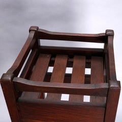 Arts & Crafts Mission Oak Stickley School Slatted Plant Stand, circa 1910