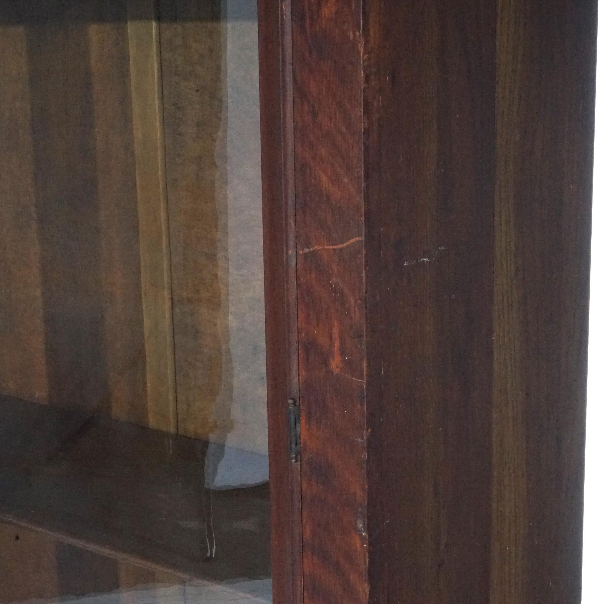 Mission Arts & Crafts Oak Libreria a due ante con chiusura a chiave, ripiani regolabili, C1910 in vendita 10