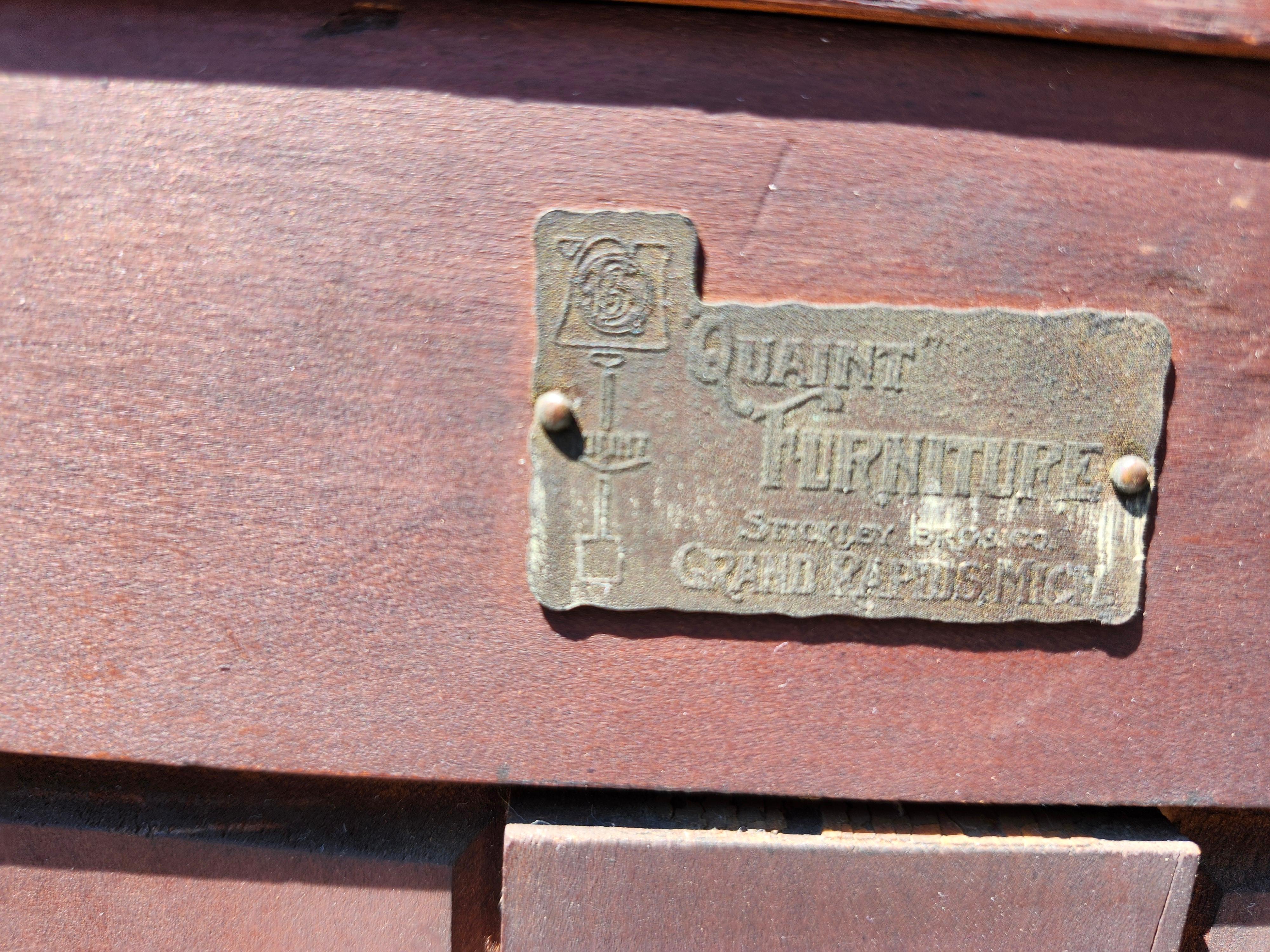 Arts & Crafts Mission Stickley Brothers Zweitüriger Bücherschrank aus Eiche C1910 im Angebot 12