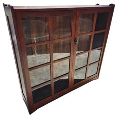 Arts & Crafts Mission Stickley Brothers Two Door Oak Bookcase C1910