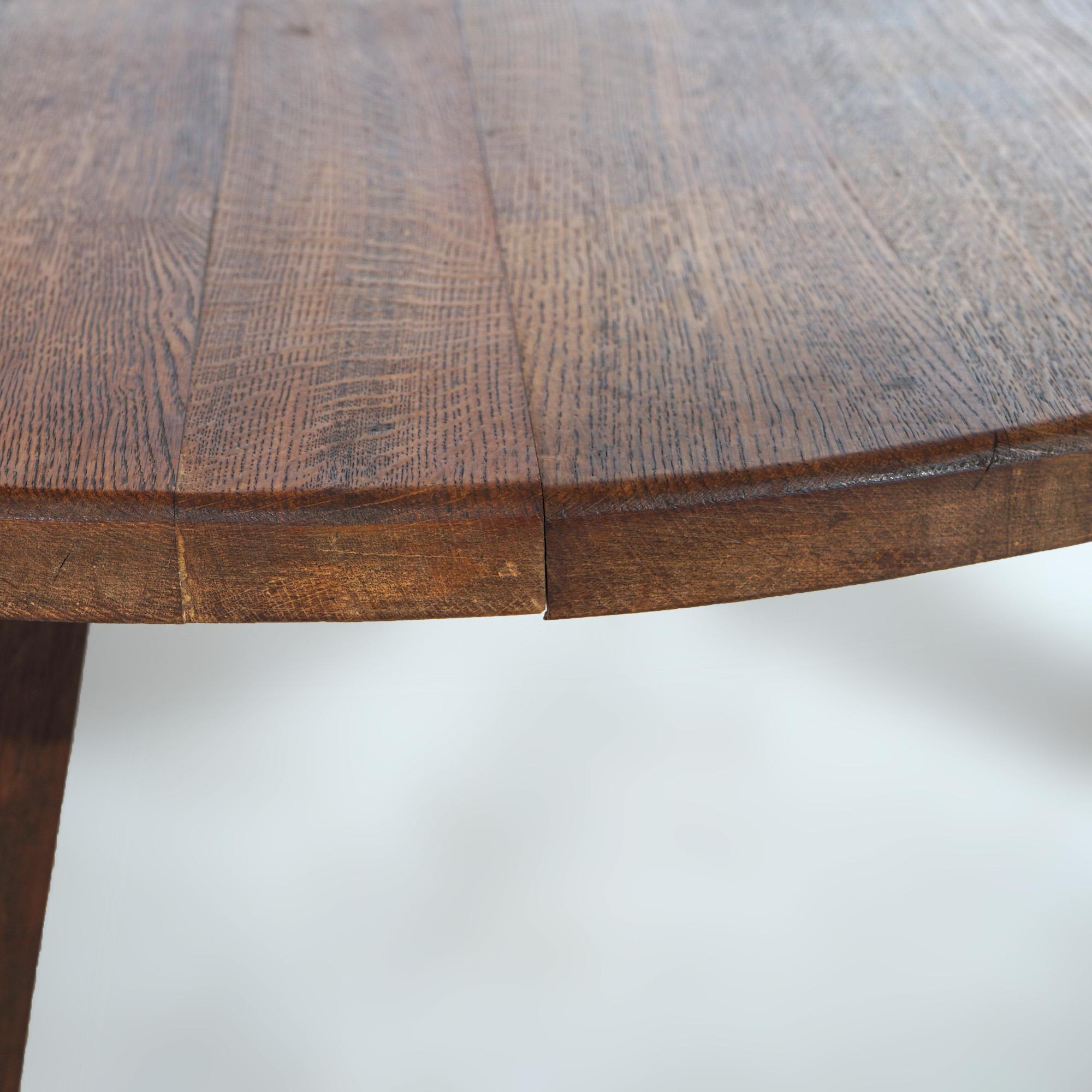 Arts & Crafts Mission Style Oak Low Table 20thC 5