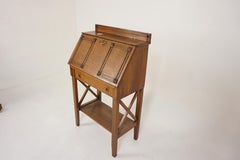 Arts & Crafts Mission Tiger Oak Drop Front Secretaire Desk, American 1910, H885