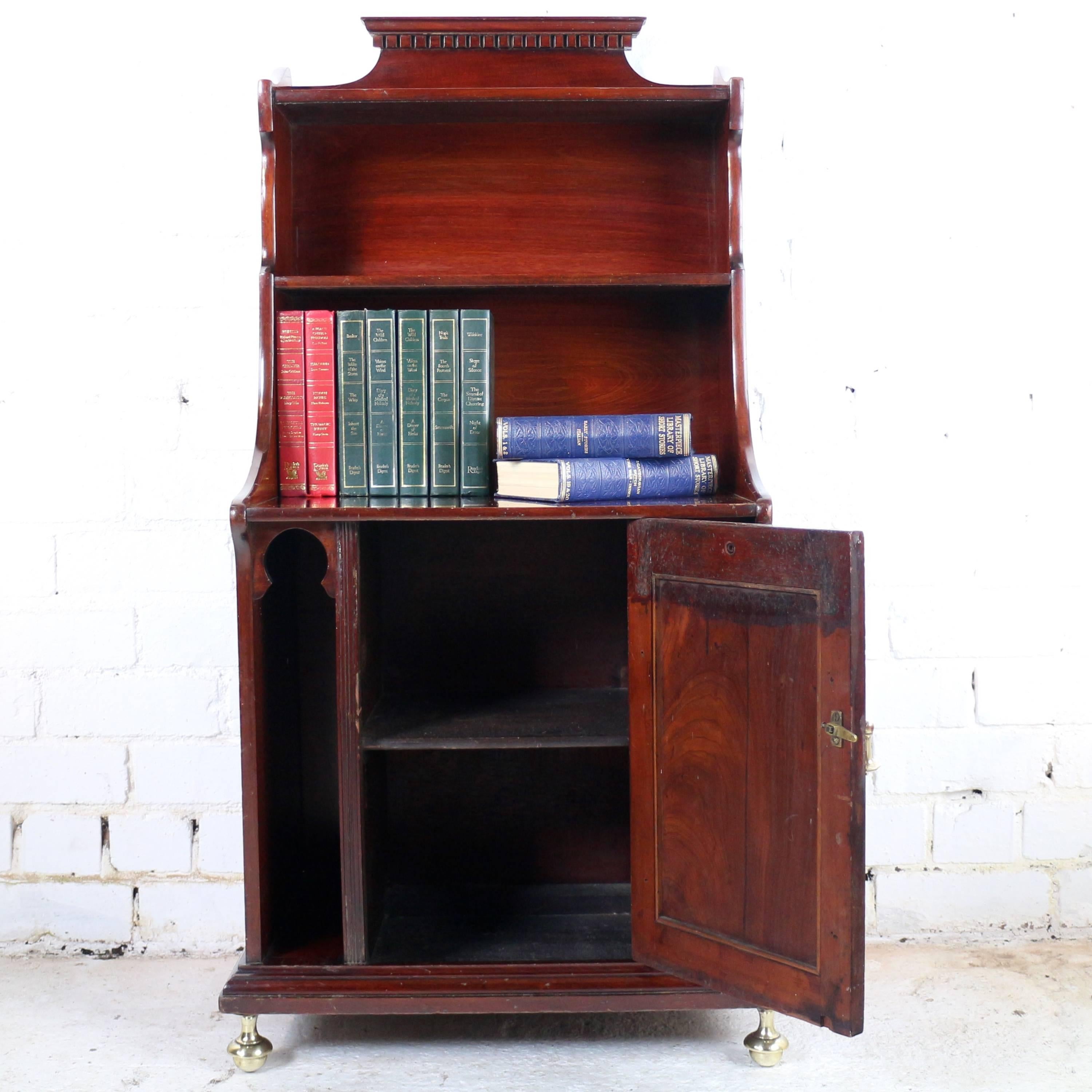 Arts & Crafts Moorish Waterfall Bookcase Cabinet by Shapland & Petter For Sale 12