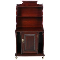 Arts & Crafts Moorish Waterfall Bookcase Cabinet by Shapland & Petter