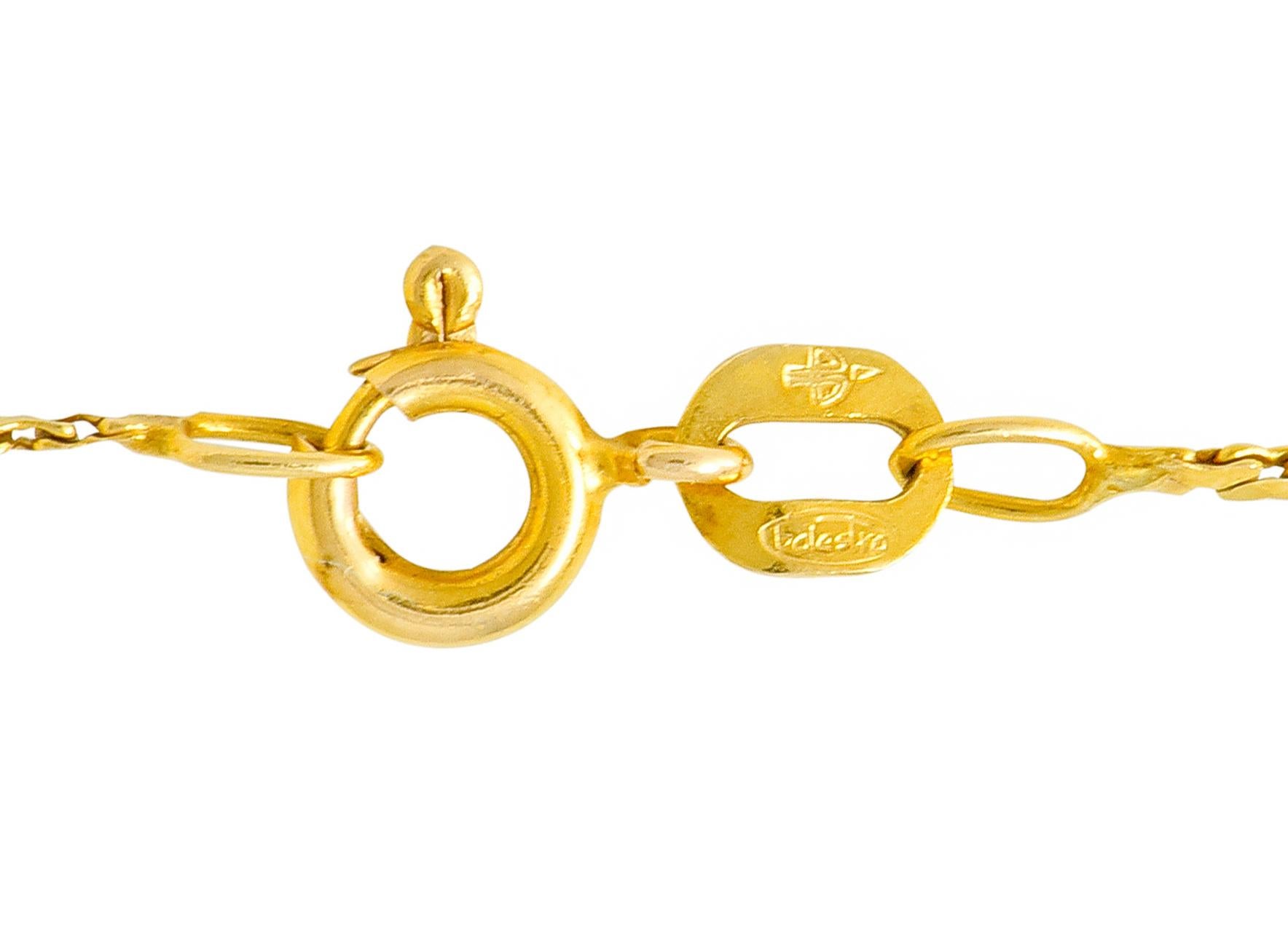 Women's or Men's Arts & Crafts Multi-Gem Sapphire 14 Karat Gold Grape Cluster Pendant Necklace