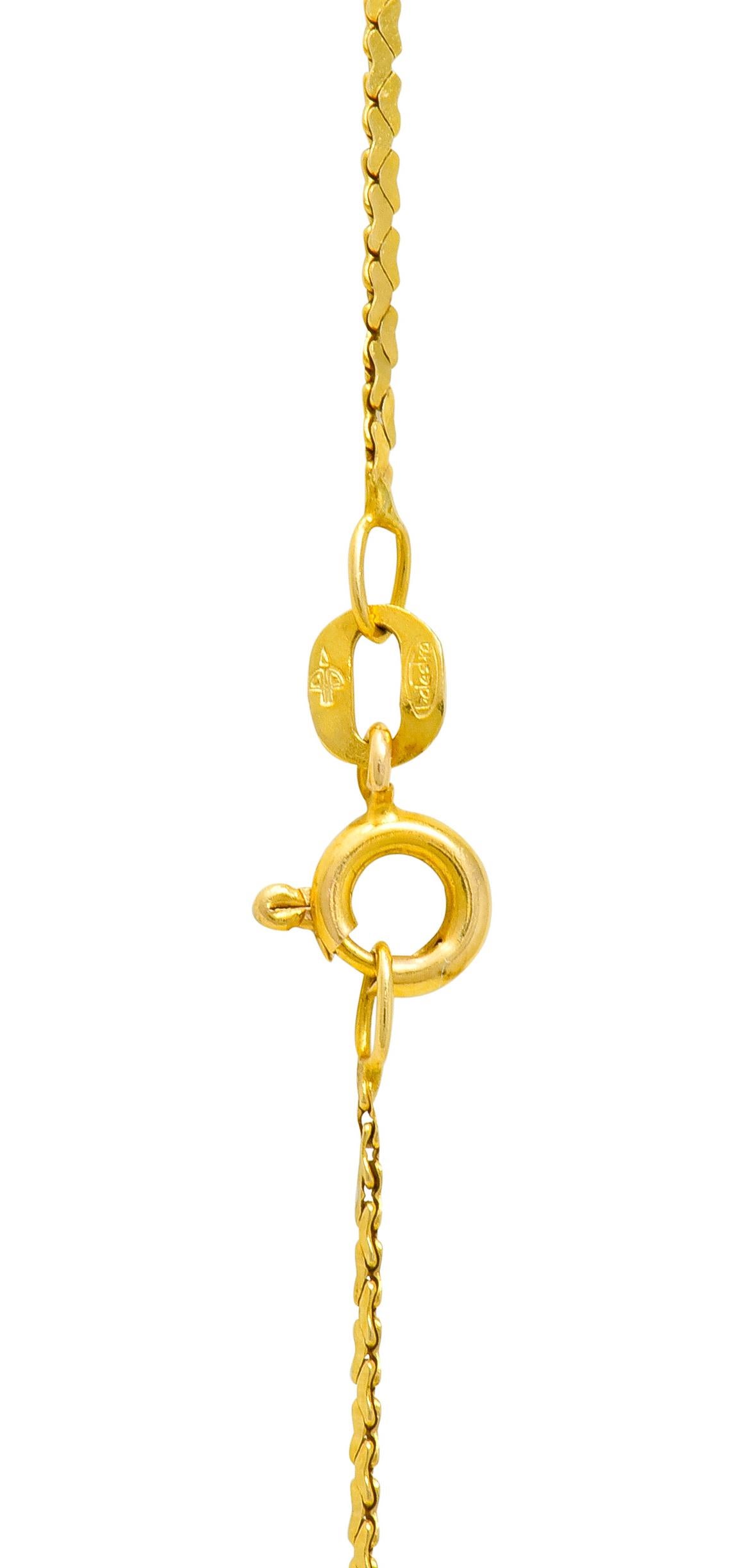 Arts & Crafts Multi-Gem Sapphire 14 Karat Gold Grape Cluster Pendant Necklace 1