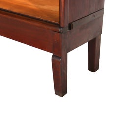 Arts & Crafts Oak 4-Stack Barrister Bookcase With Raised Panels c1910