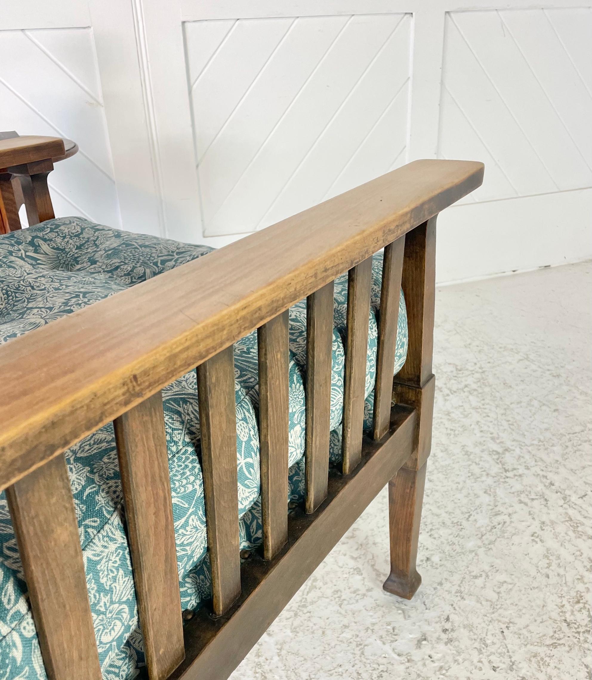 Early 20th Century Arts & Crafts Oak Adjustable Armchair For Sale