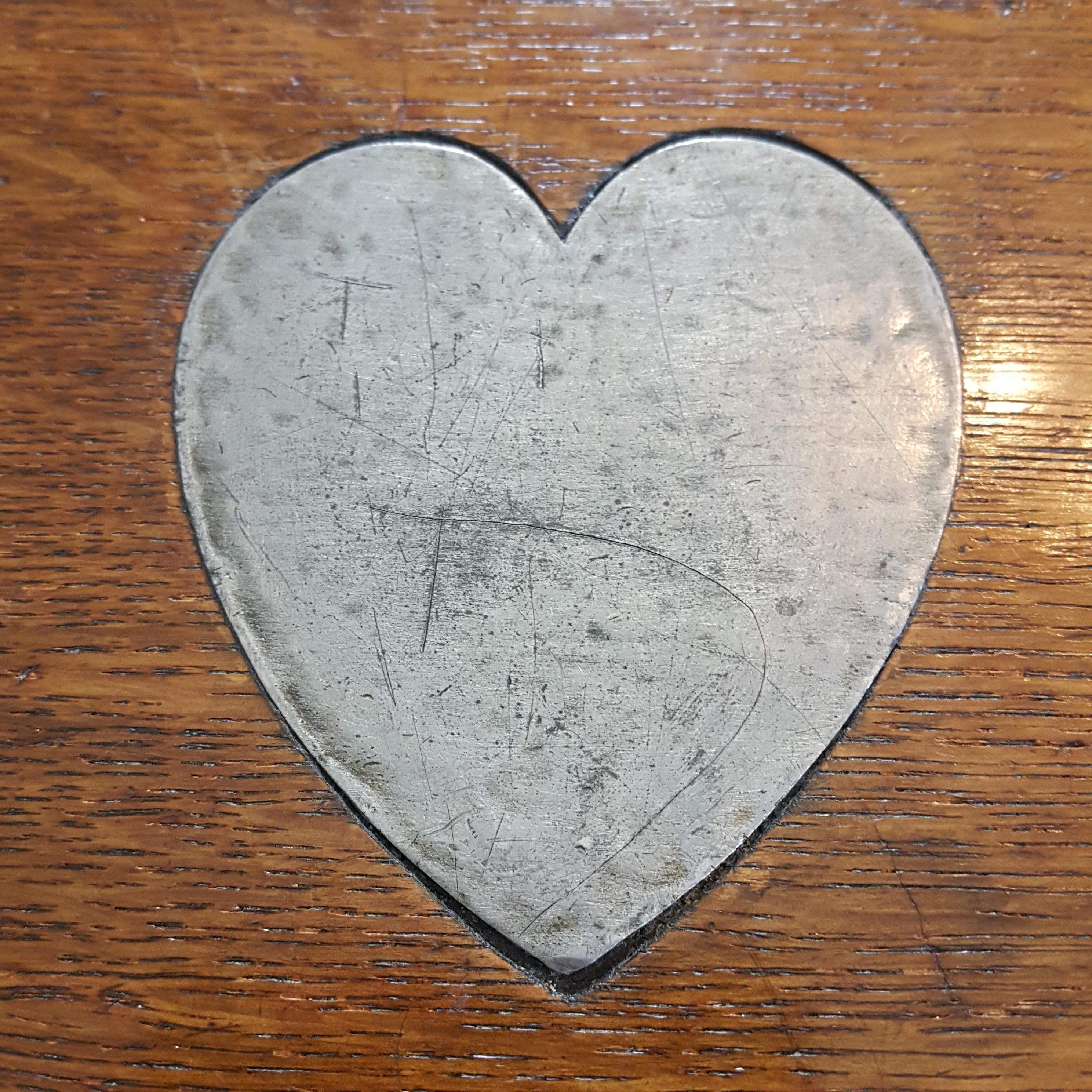 Hand-Crafted Arts & Crafts oak and pewter inlaid card table  C. F. A. Voysey For Sale