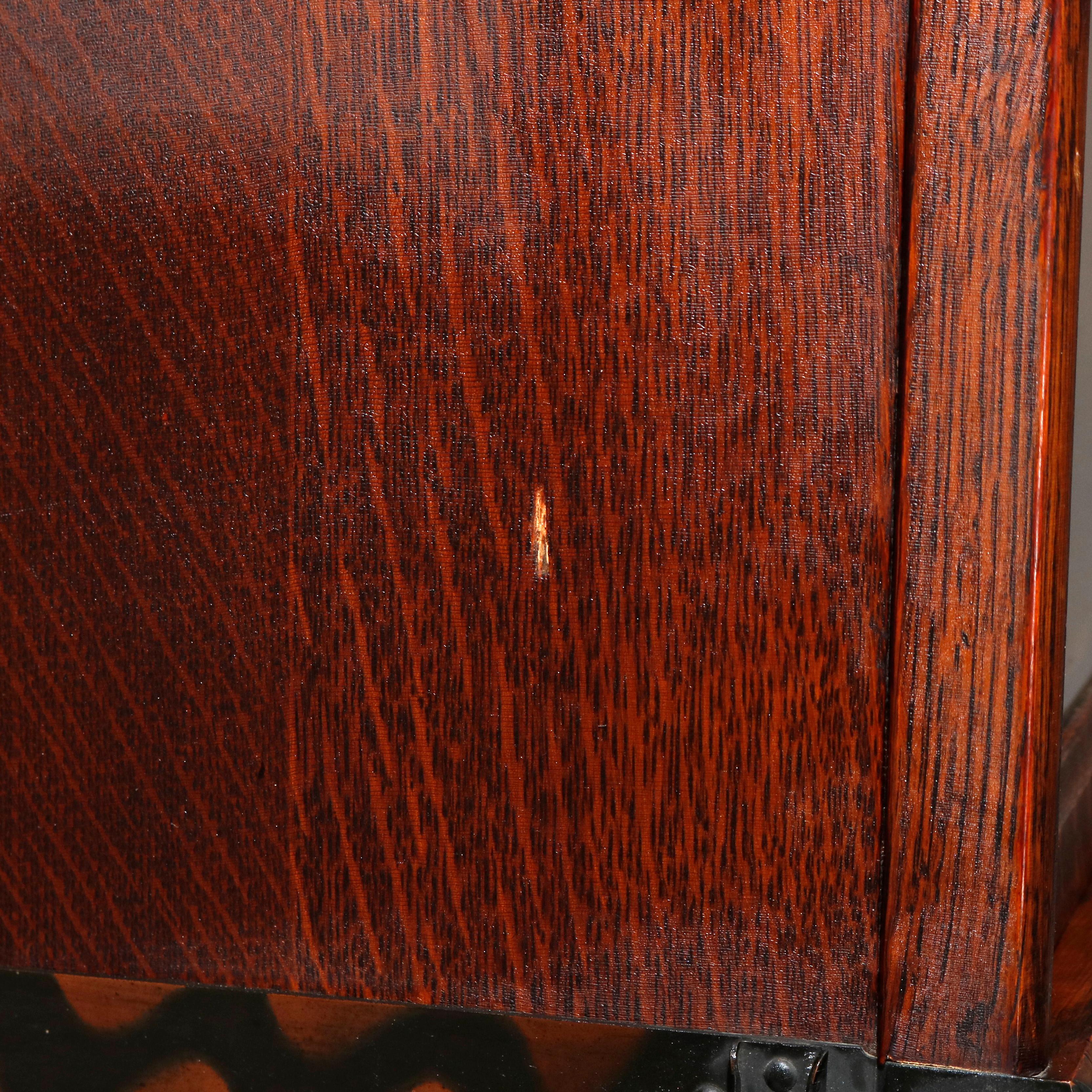 American Arts & Crafts Oak Barrister 4-Stack Bookcase by Macey, circa 1910