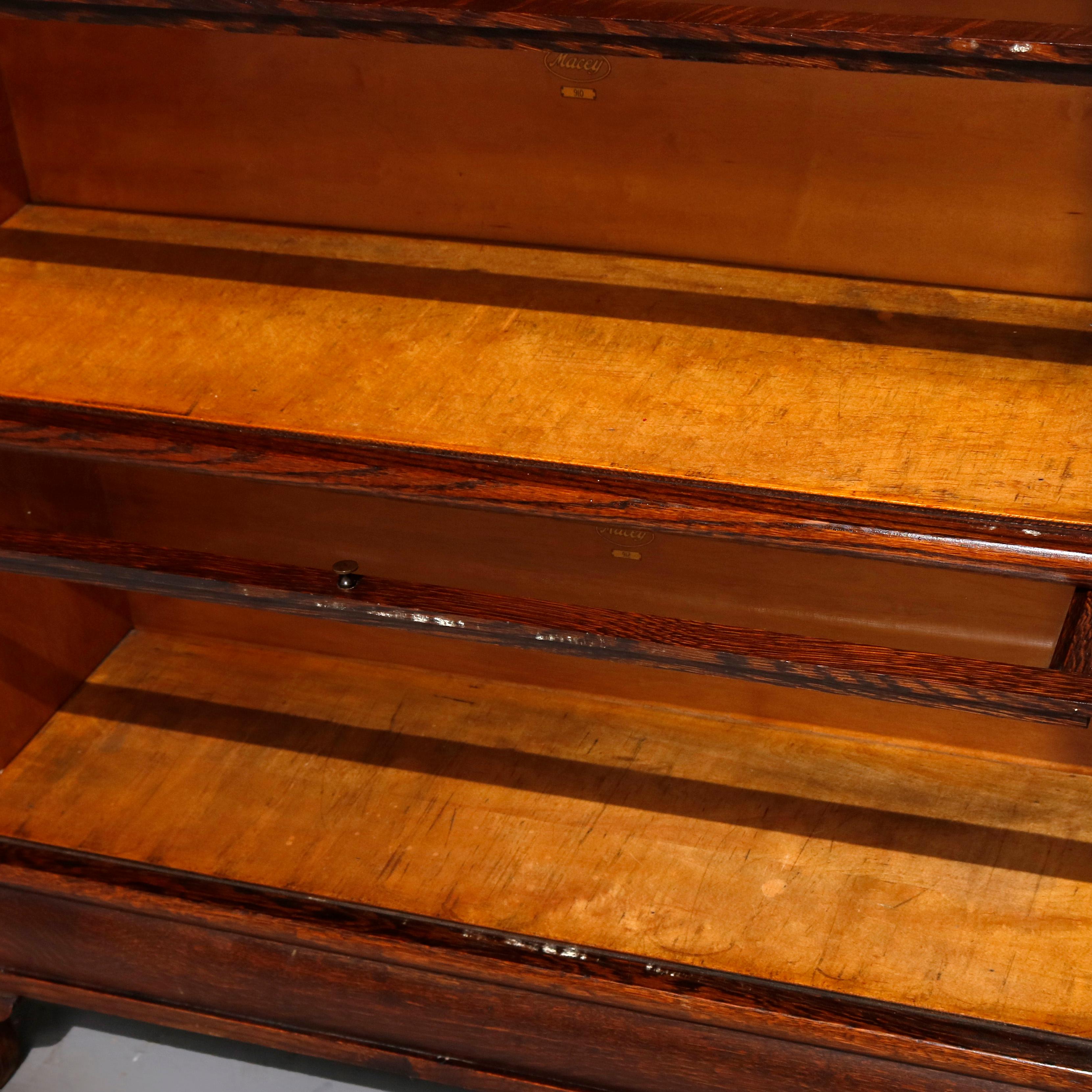 20th Century Arts & Crafts Oak Barrister 4-Stack Bookcase by Macey, circa 1910