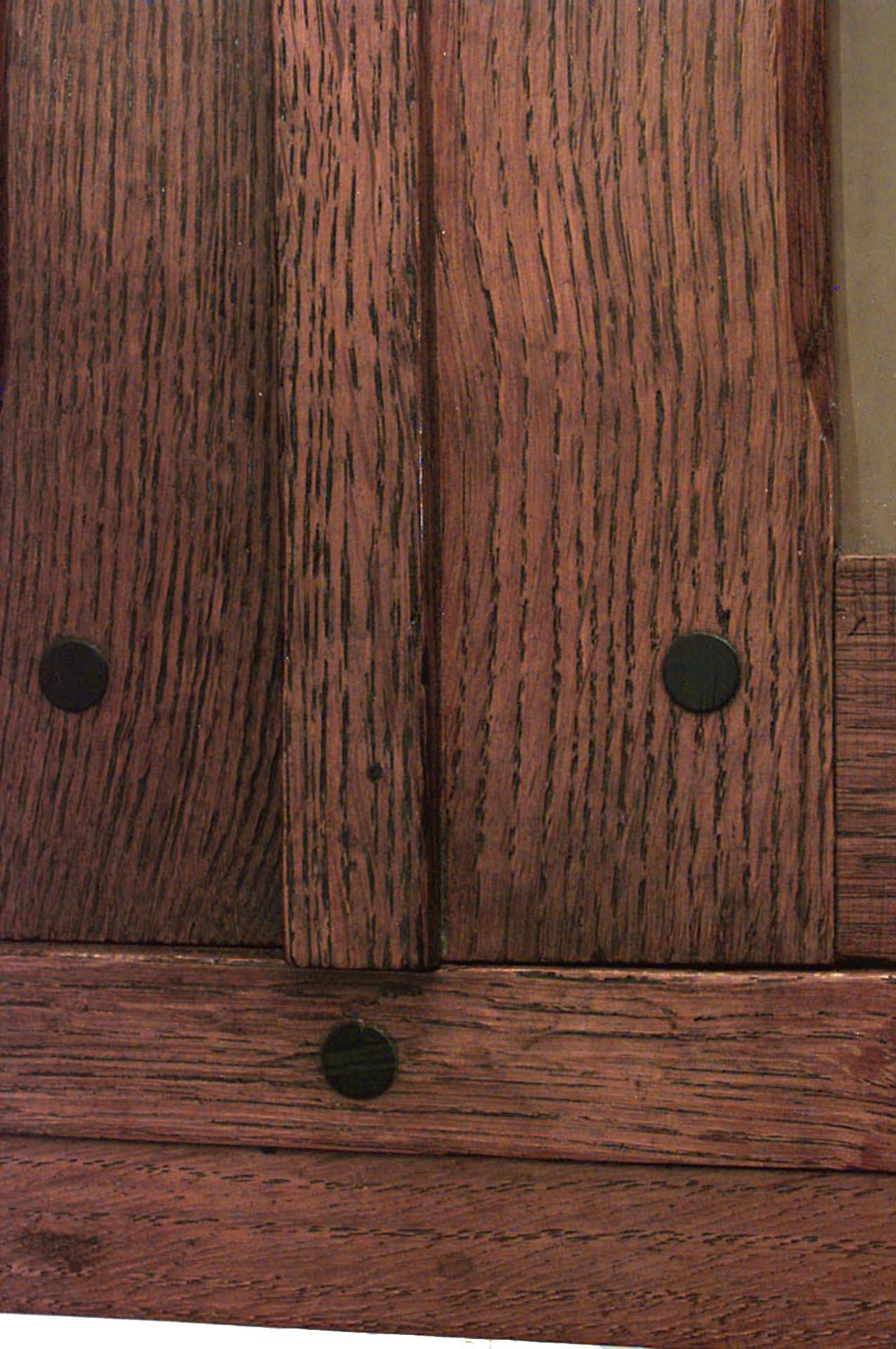 French Arts and Crafts Oak Cupboard In Good Condition For Sale In New York, NY