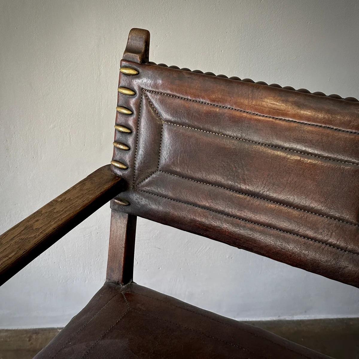 Late 19th Century Arts & Crafts Oak Chair For Sale