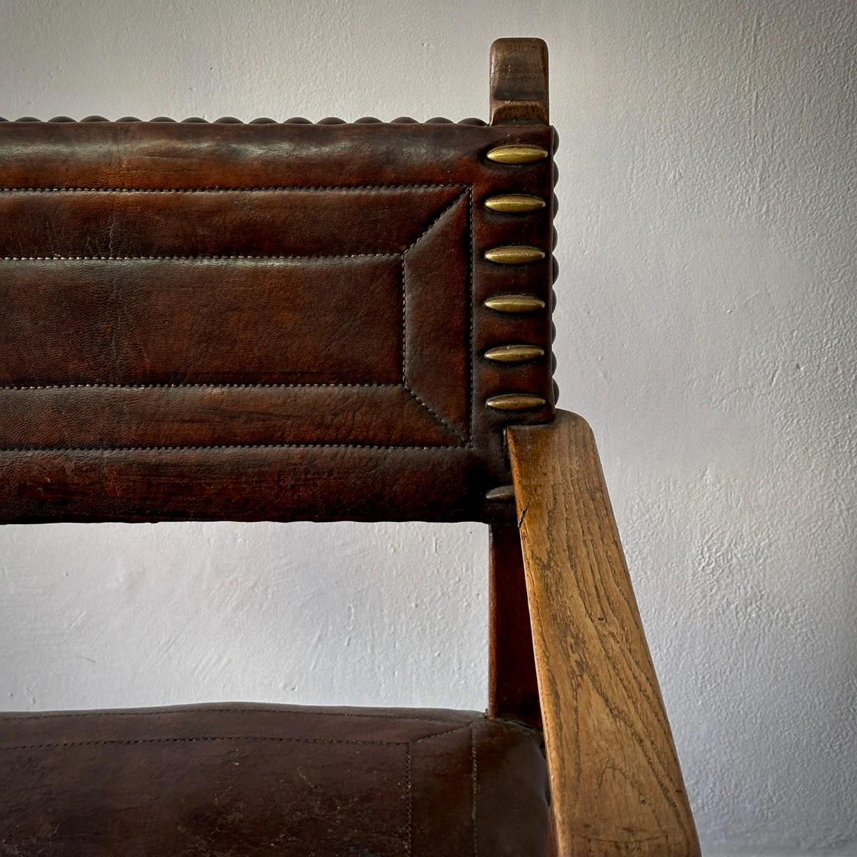Arts & Crafts Oak Chair For Sale 1