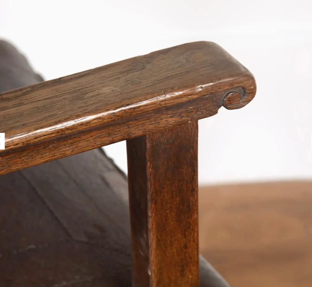 Arts & Crafts Oak Chair For Sale 2
