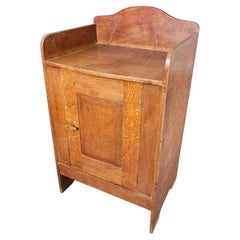 Antique Arts & Crafts oak Cotswolds School bedside cabinet attributed to Ernest Gimson