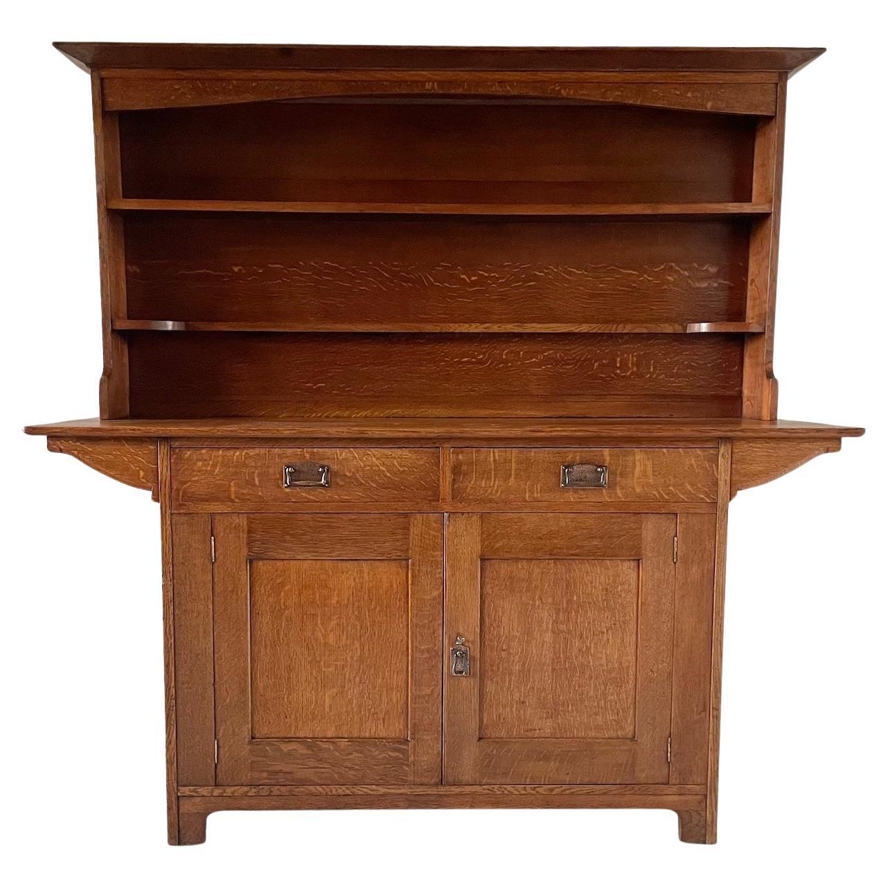 Arts & Crafts Oak Cottage Dresser By Liberty & Co