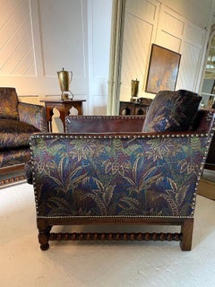 Arts & Crafts Oak Framed Armchair