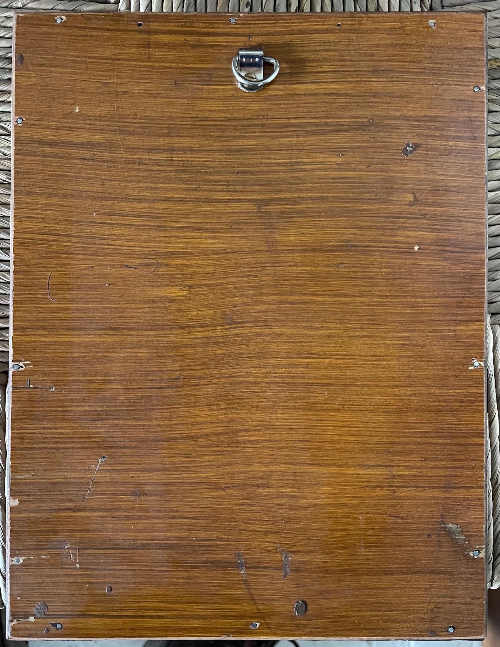 Arts & Crafts Oak Gerahmte Stickerei im Zustand „Gut“ im Angebot in Petworth, GB