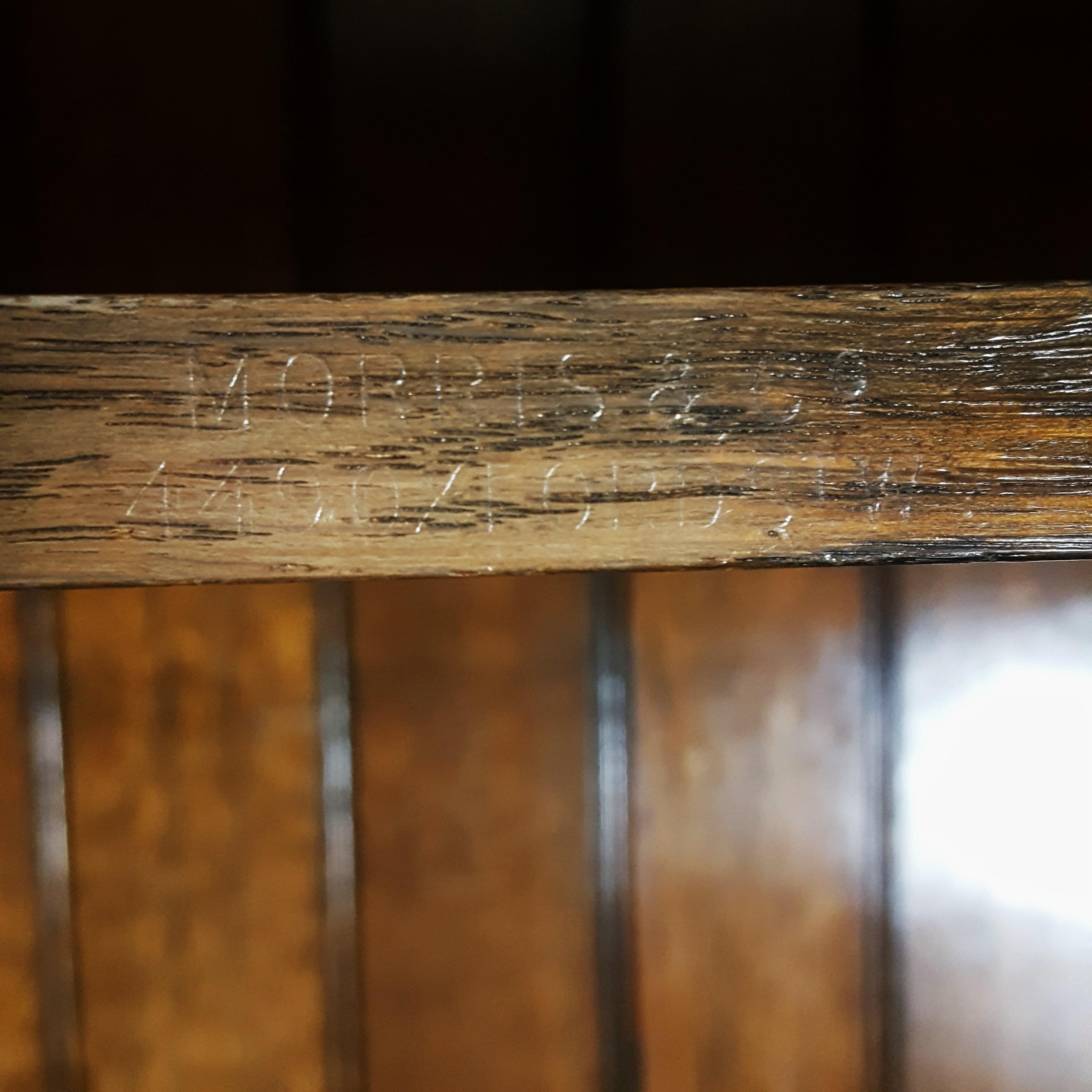 Arts and Crafts Arts & Crafts oak glazed display cabinet bookcase by Morris & Co For Sale