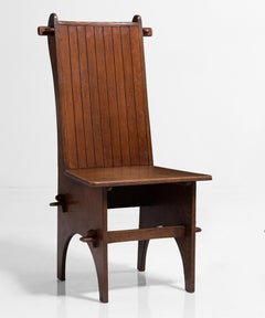 Arts & Crafts Oak Hall Chair
