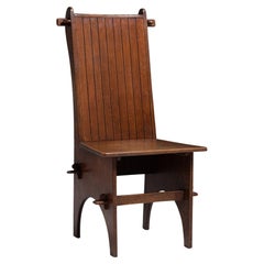 Arts & Crafts Oak Hall Chair