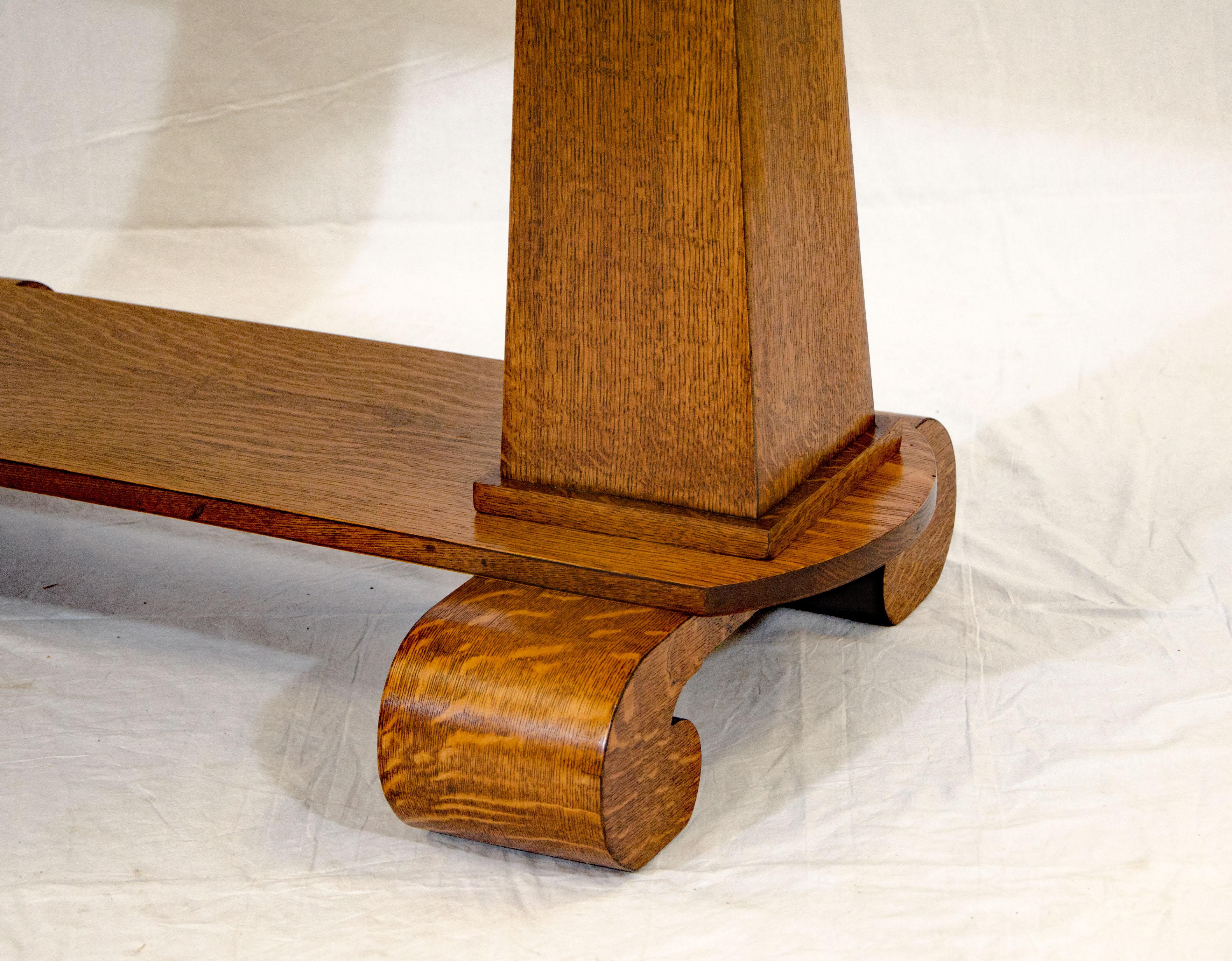 Arts and Crafts Oak Library Table at 1stDibs used library tables for sale