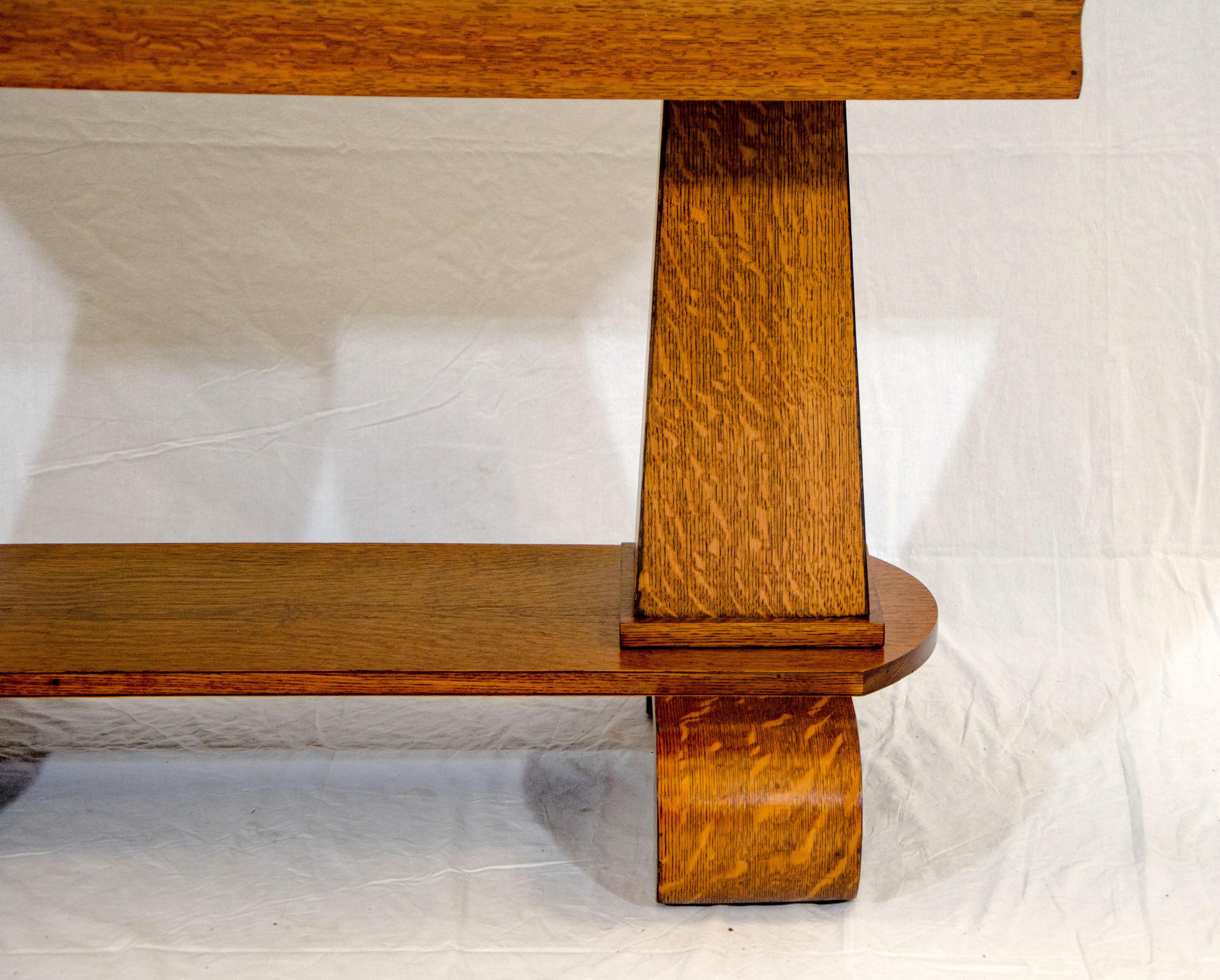 Arts and Crafts Oak Library Table at 1stDibs used library tables for sale