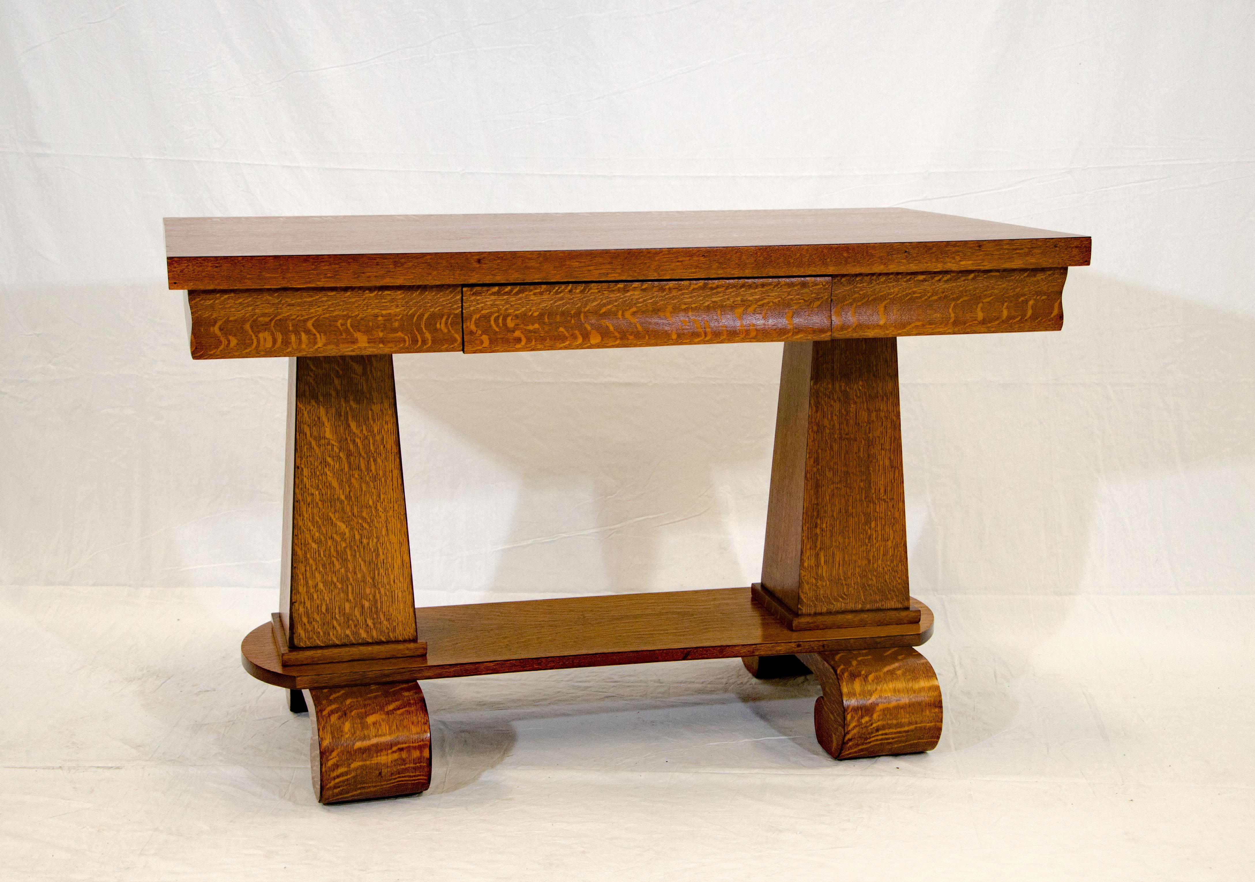 Arts and Crafts Oak Library Table at 1stDibs used library tables for sale