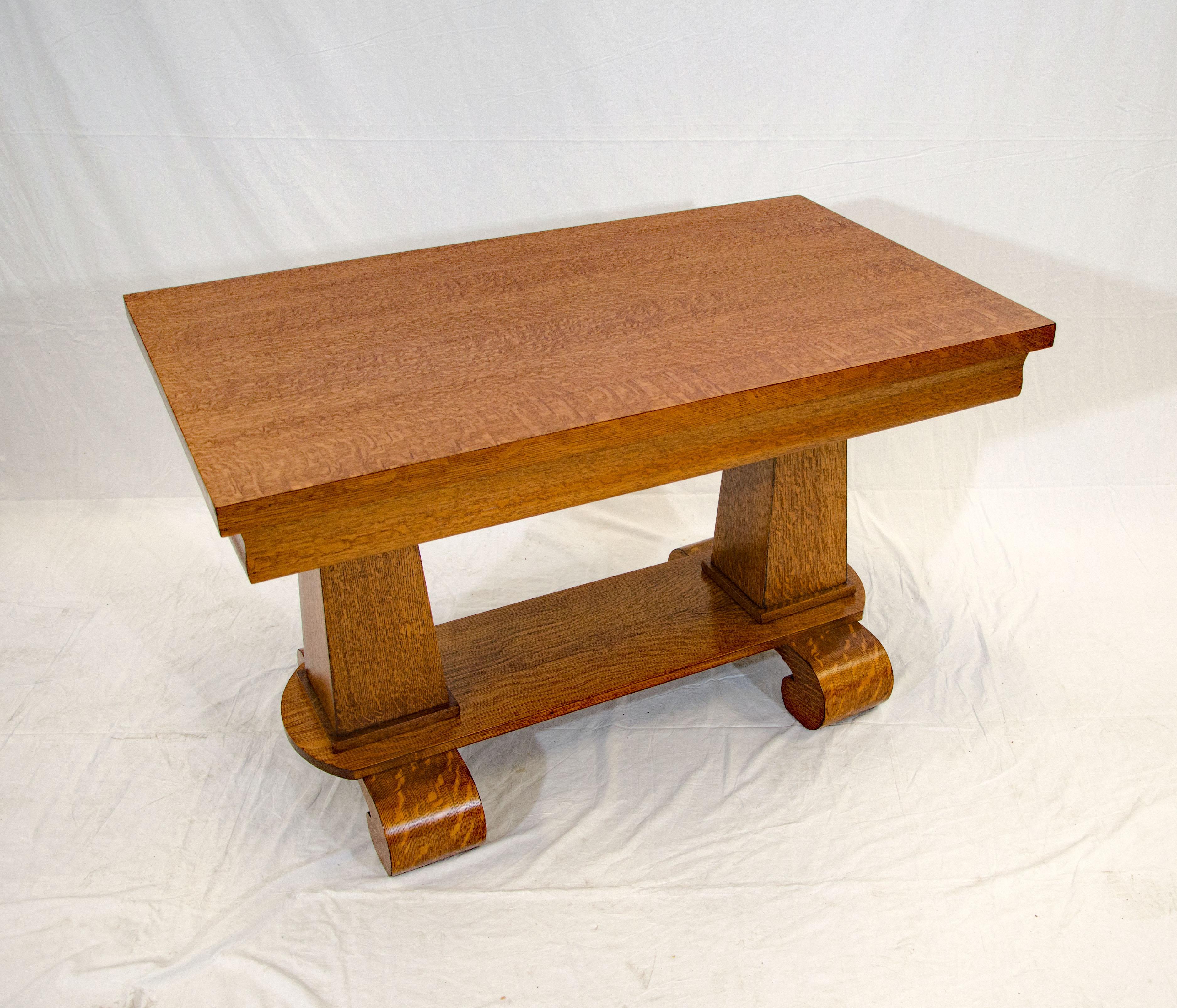 Arts and Crafts Oak Library Table at 1stDibs used library tables for sale