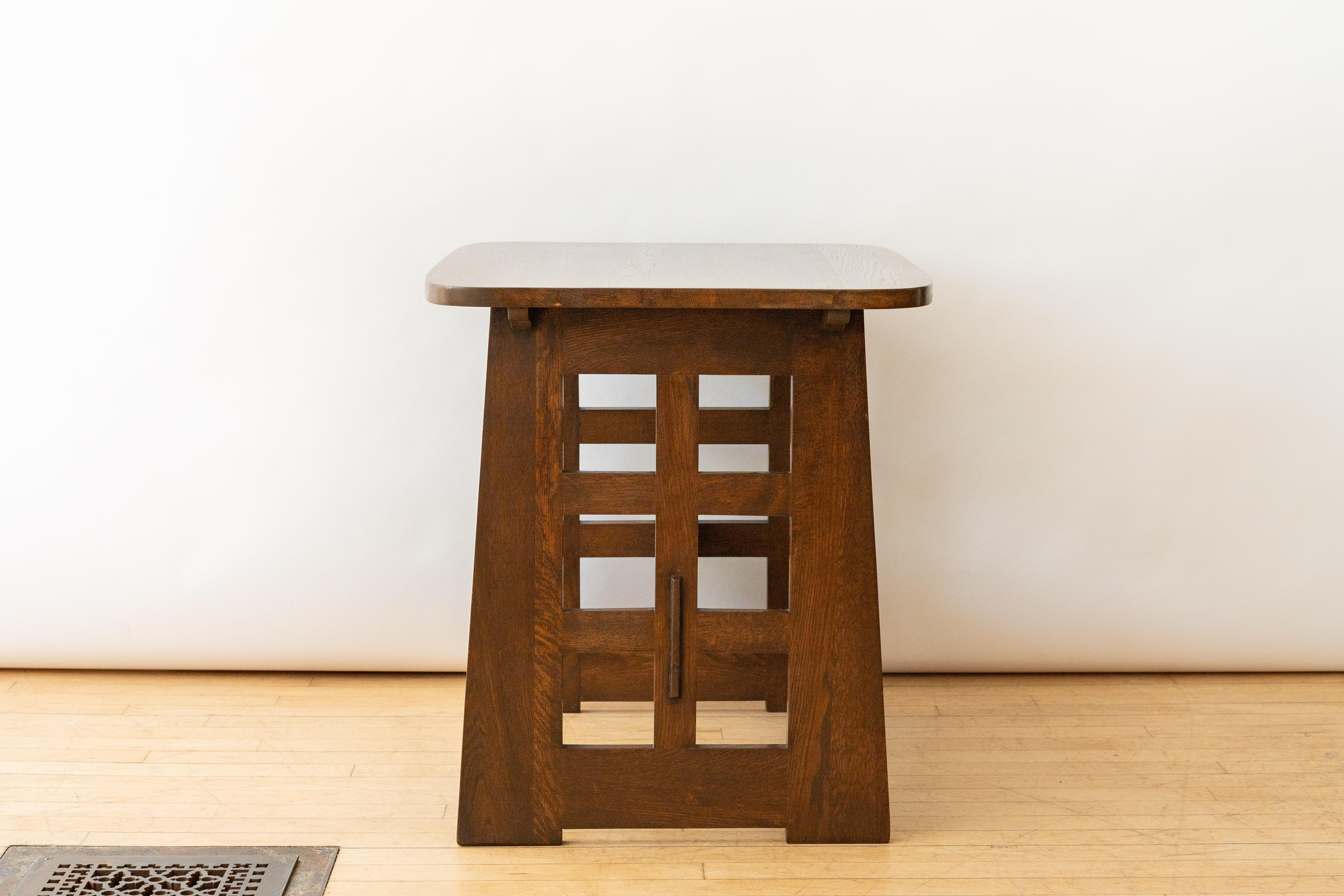 Arts and Crafts Arts & Crafts Oak Library Table