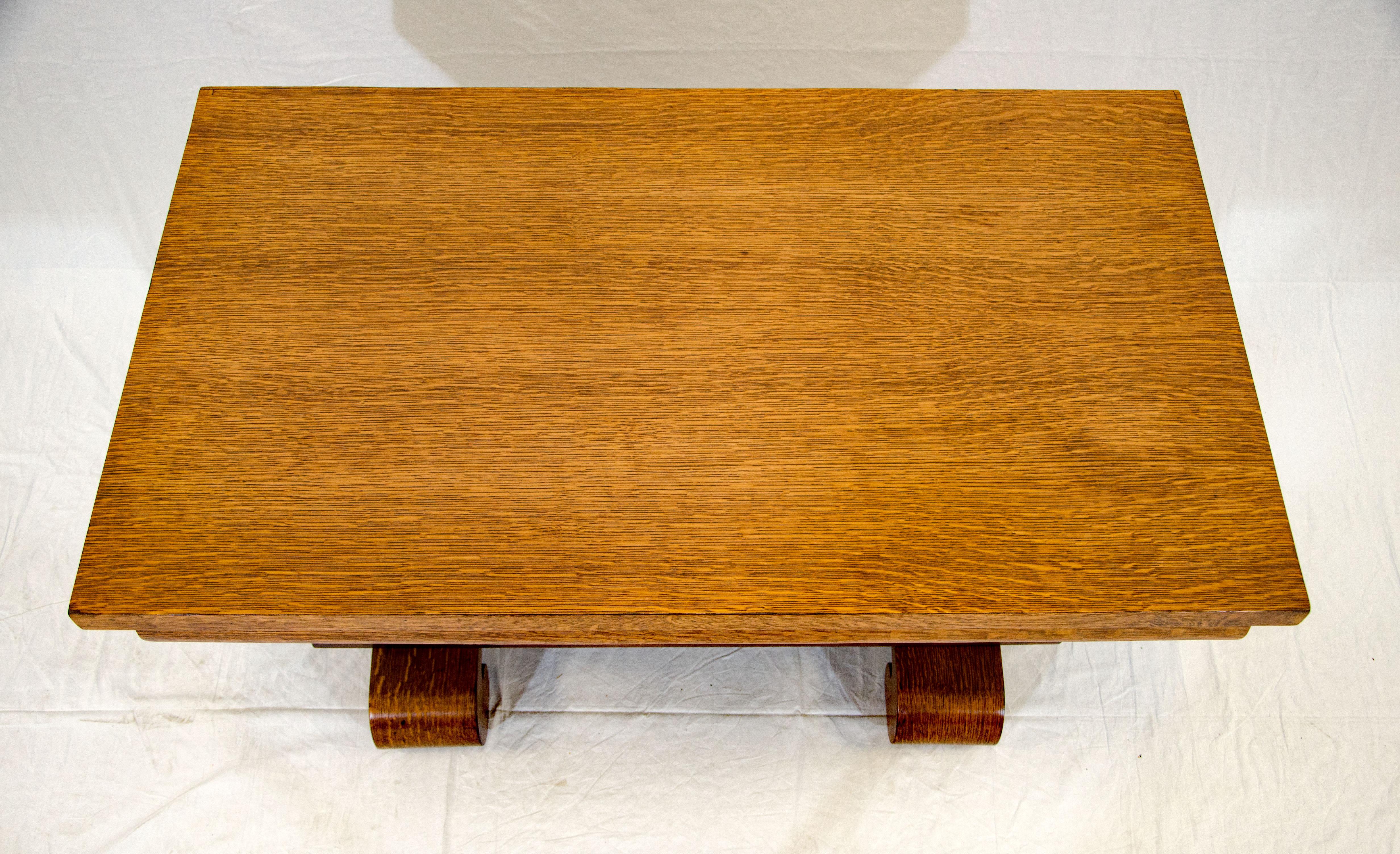 20th Century Arts & Crafts Oak Library Table