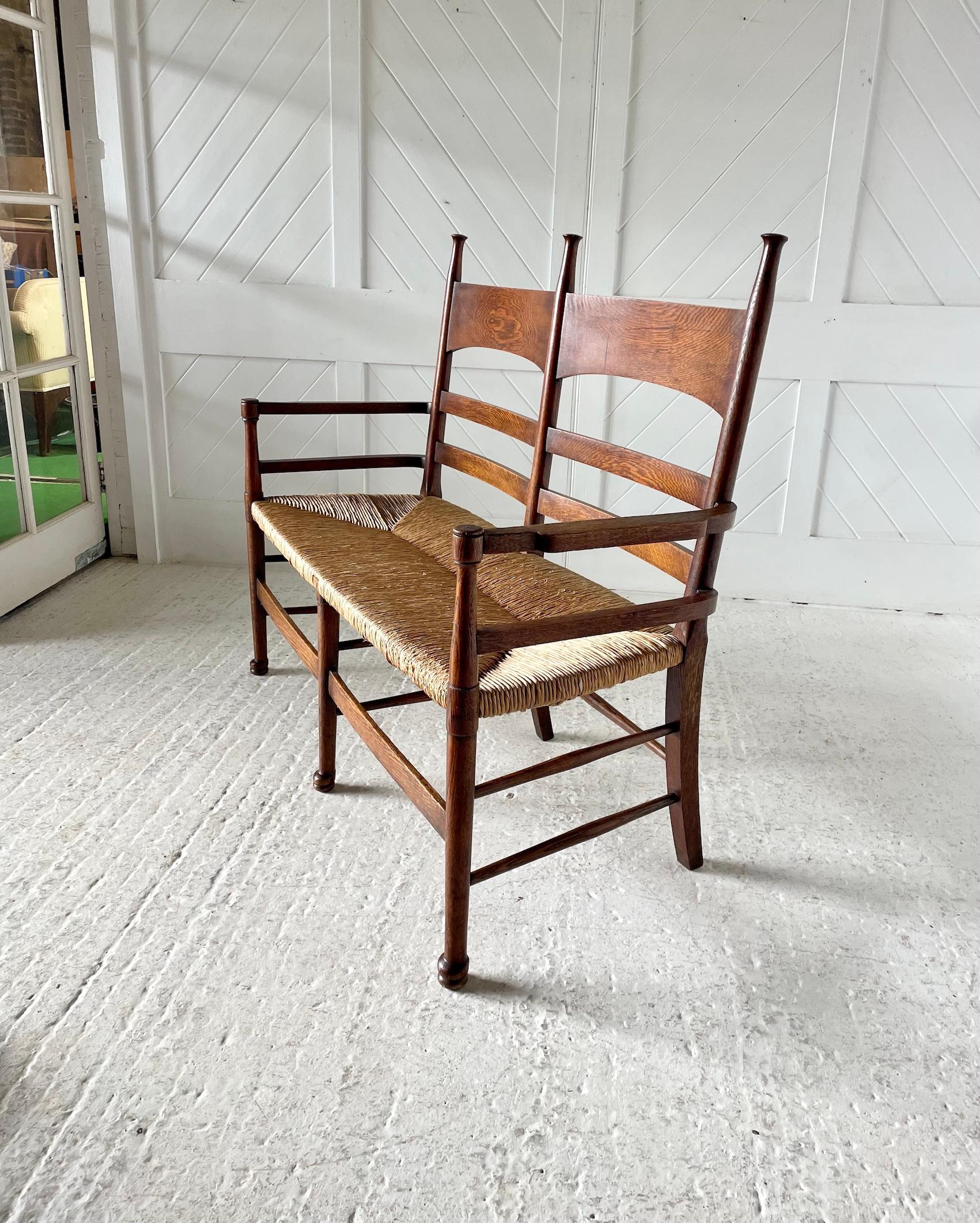 Arts and Crafts Sedia in legno di Oak di William Birch, arte e artigianato in vendita