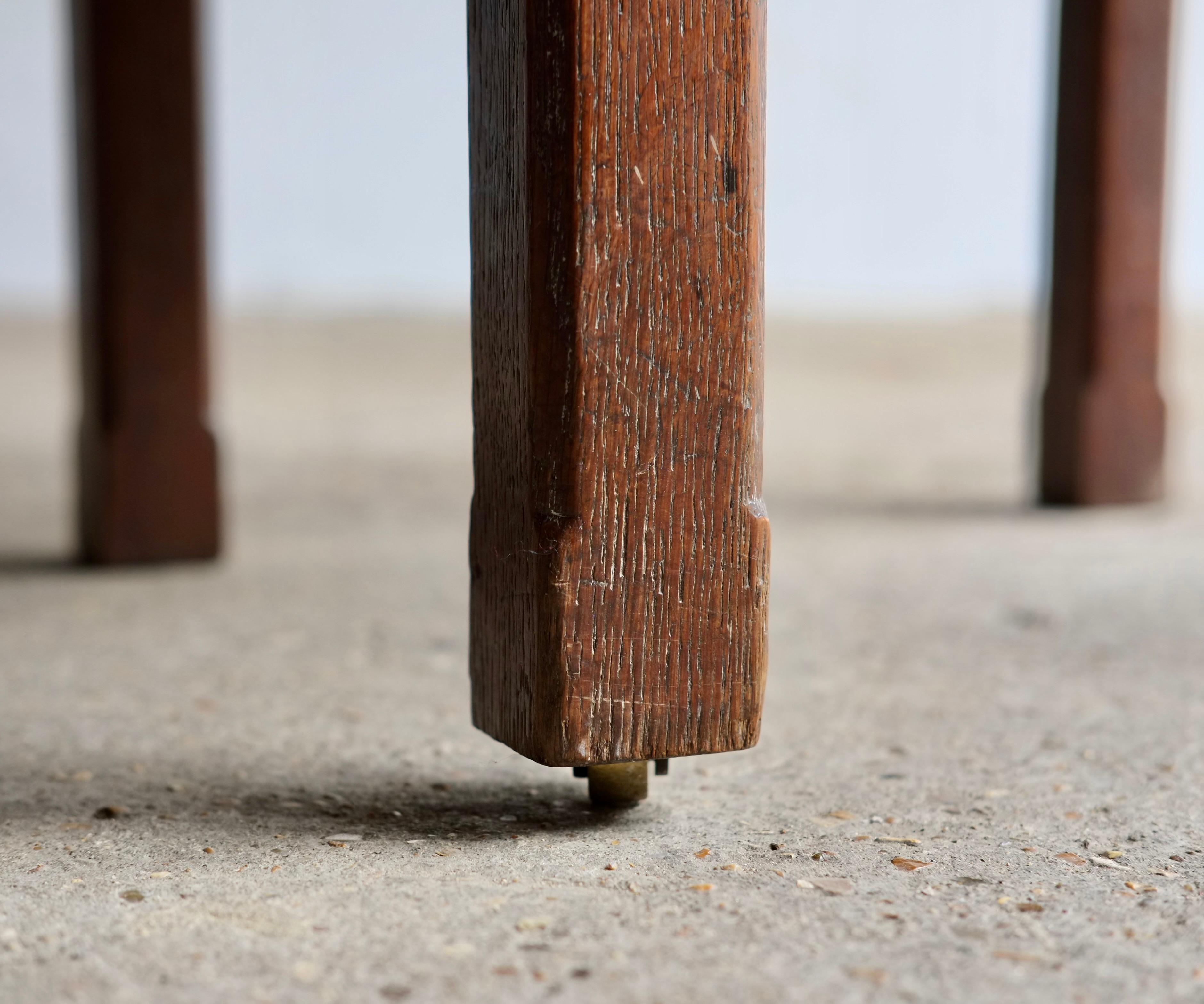 Arts & Crafts Oak Side Chair By John Manuel & Son, Sheffield For Sale 5