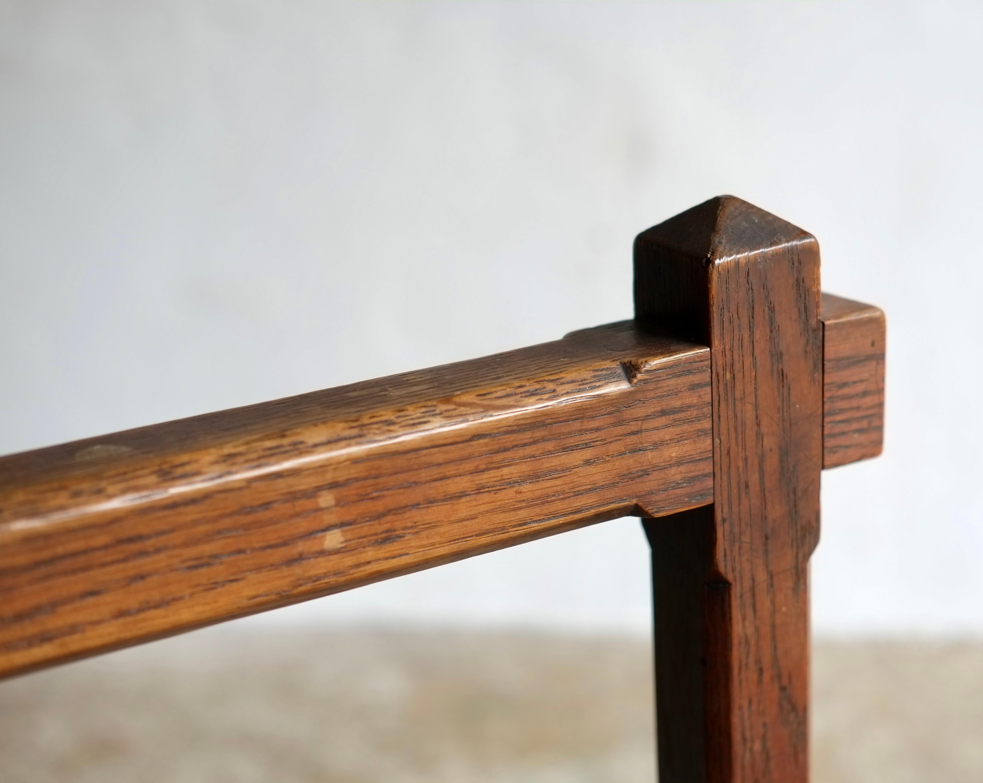 Arts & Crafts Oak Side Chair By John Manuel & Son, Sheffield For Sale 2