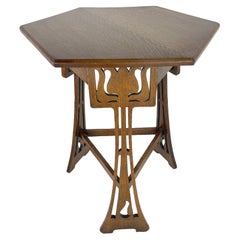 Arts 
Crafts Oak Side Table 
Siegbert
 By Liberty 
Co