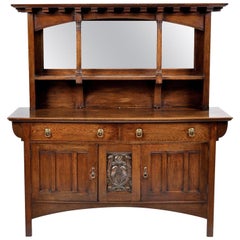 Arts & Crafts Oak Sideboard from Liberty London Possibly by Shapland & Petter