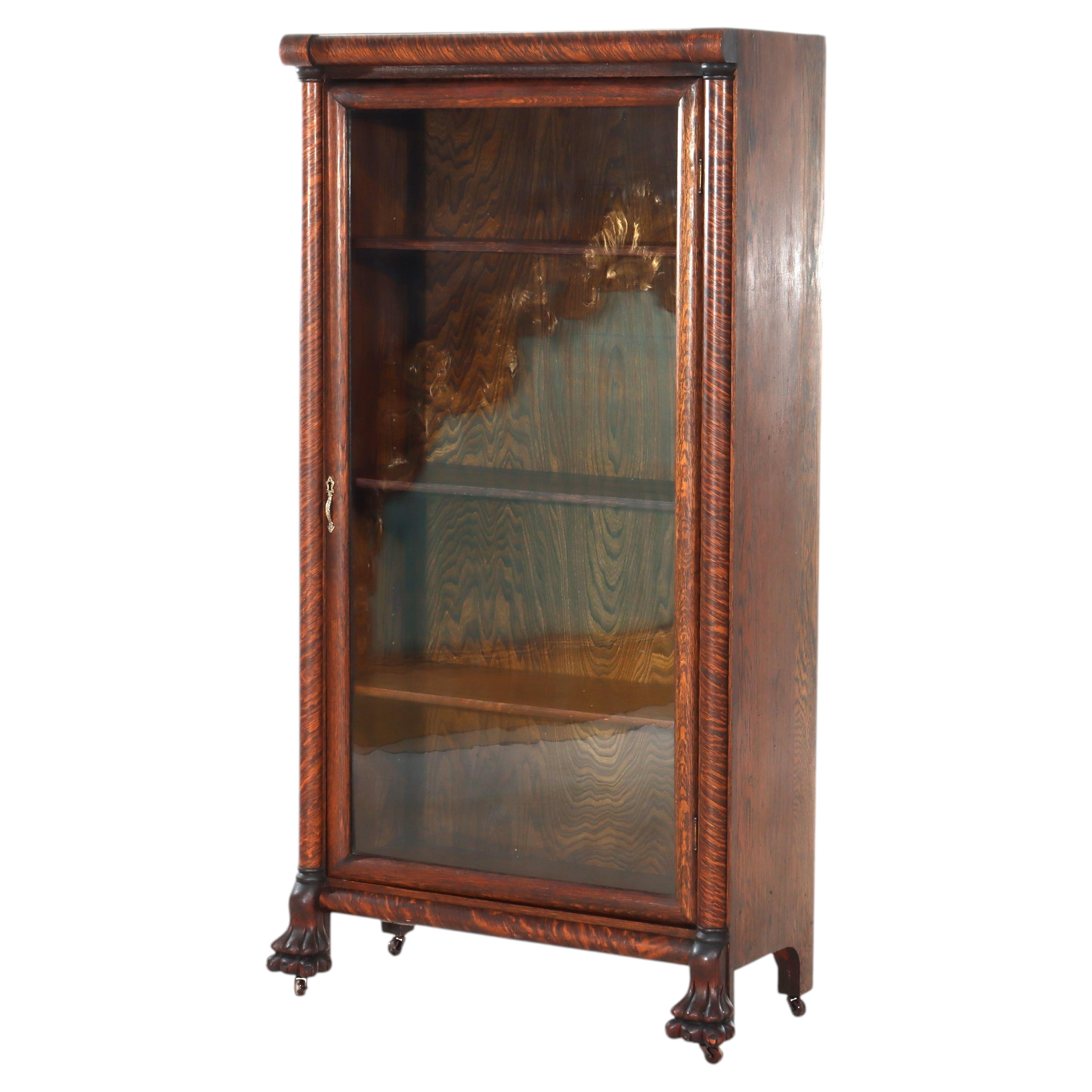 What is a bookshelf with doors called?