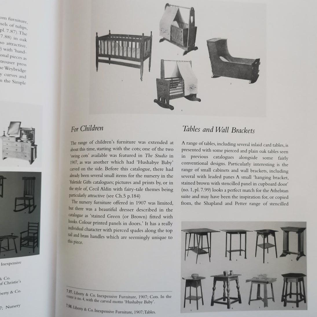 Arts & Crafts oak table illustrated in the Liberty & Co 1907 furniture catalogue For Sale 12