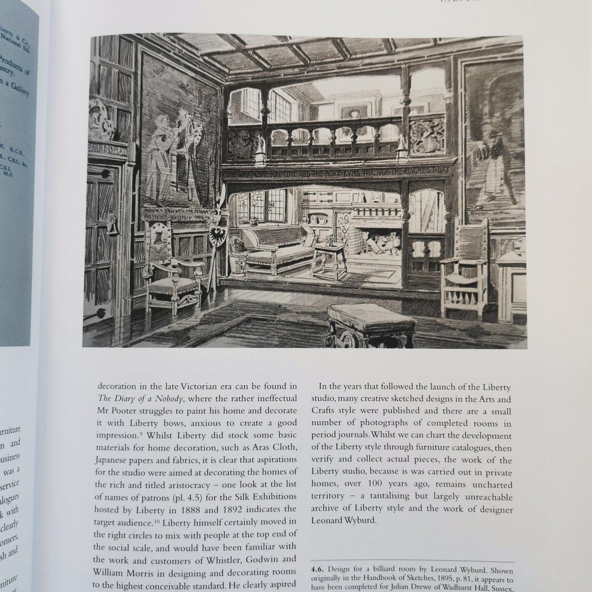 Arts & Crafts oak table illustrated in the Liberty & Co 1907 furniture catalogue For Sale 13
