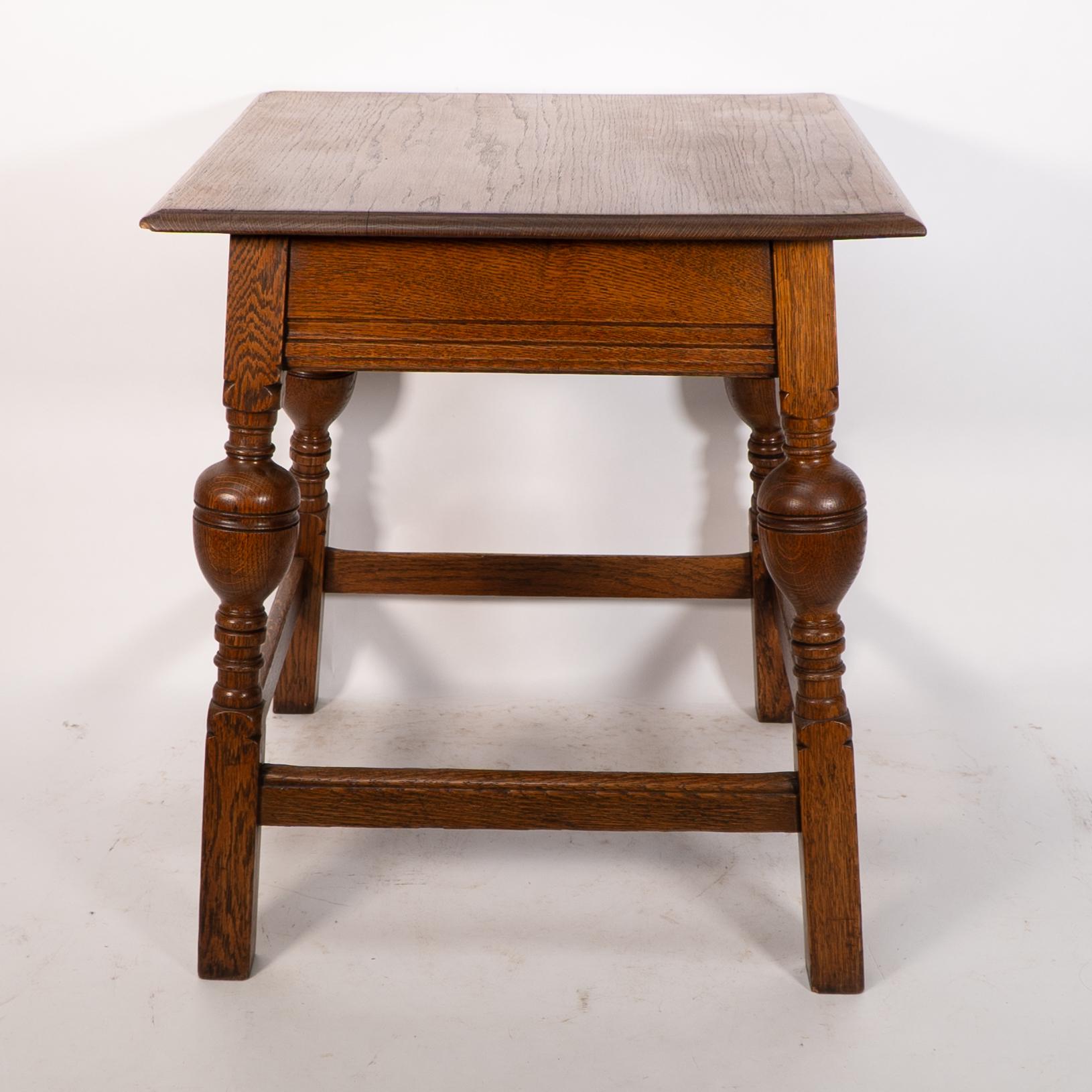 Early 20th Century Arts & Crafts oak table illustrated in the Liberty & Co 1907 furniture catalogue For Sale